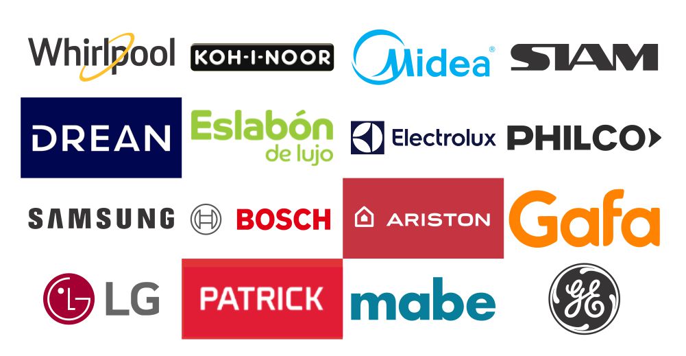 Logos - Marcas Servicio técnico de heladeras en Córdoba Capital - Todas las marcas